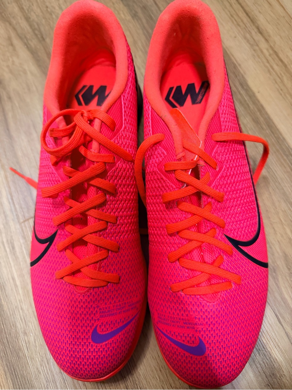 Nike Women’s Neon Pink/Orange Indoor Soccer Shoes